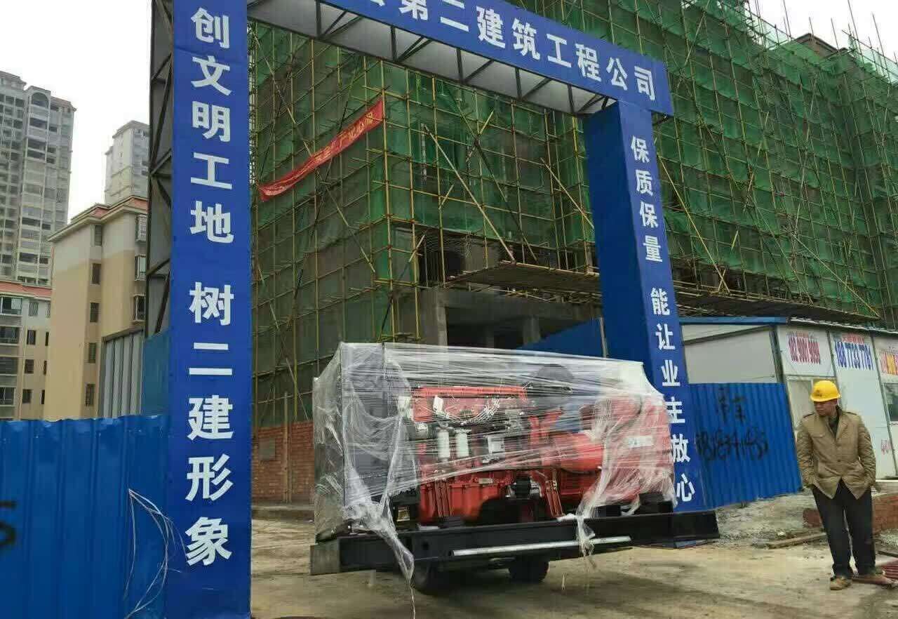 广西全州工程公司安装明邦400kw玉柴柴油发电机一台